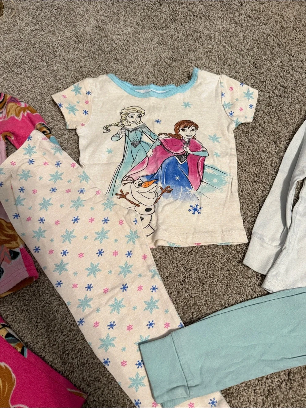 Girls Character Pajama Bundle - Pink & Light Blue